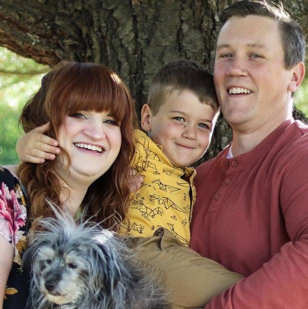 Tim Lone with his family