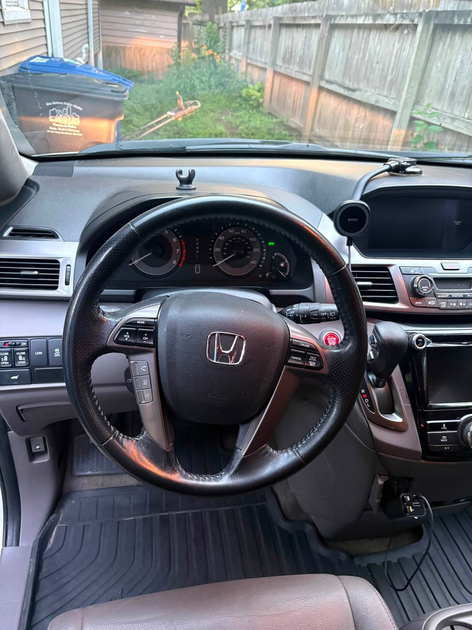 Honda interior after detailing